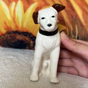 His Masters Voice Dog Figurine - Vintage Ceramic Figure - Approx 4 1/2” Tall